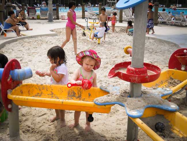 Leia at the waterpark
