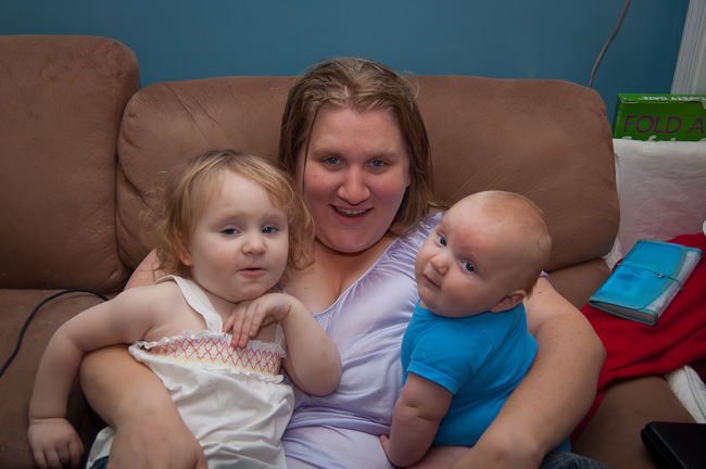 Mom and the babies
Leia, Julie, Declan

