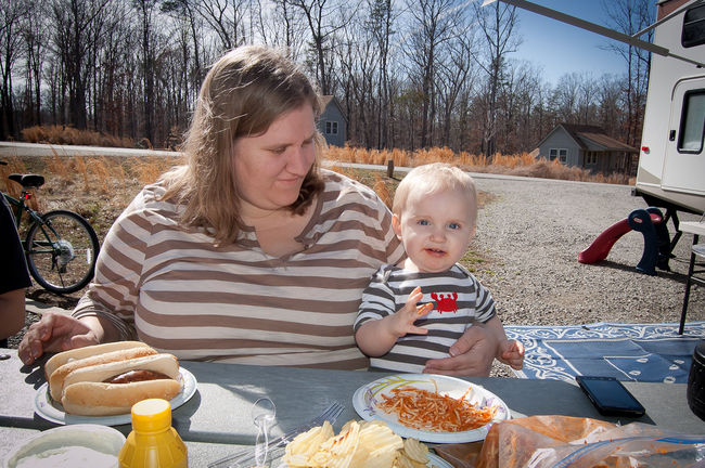 Declan eating spaghetti
Lake Anna State Park

