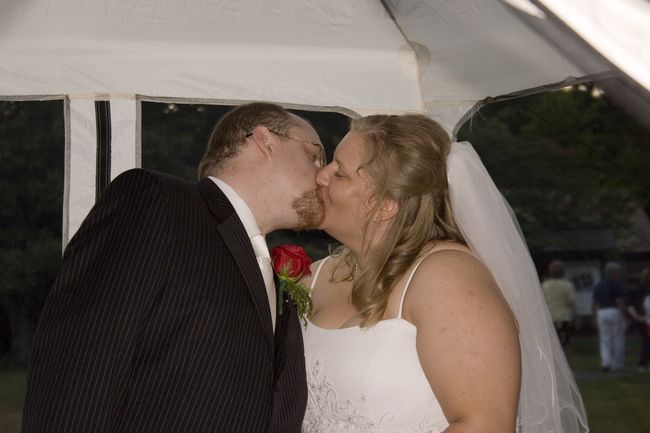 Post wedding-cake kiss
Wedding Day August 5, 2006
Big Meadows Campground
Shenandoah National Park, VA
