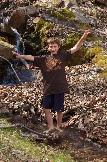 James enjoying the cold mountain stream
Smoke Hole Canyon, WV
