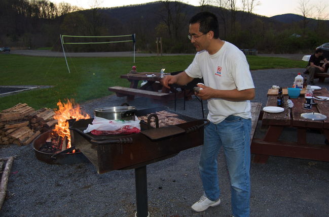 Ben cooking Korean BBQ
Seneca Rocks, WV
Keywords: senecarocks2009