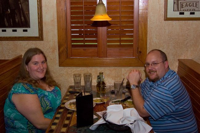 Married two years!
Dinner at Carraba's 
