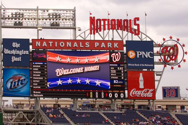 Scoreboard at the new Nationals Park
someday we'll go to a ballgame that isn't cloudy and cold...
Keywords: Nationals Park