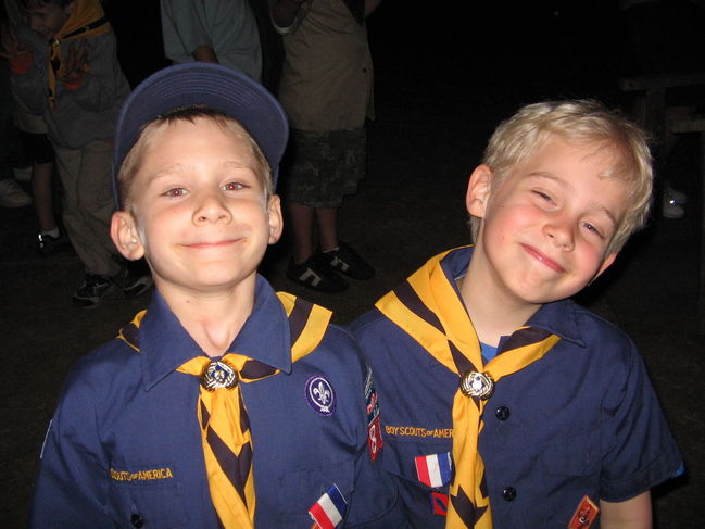 Brand New Wolf Scouts
James and William
