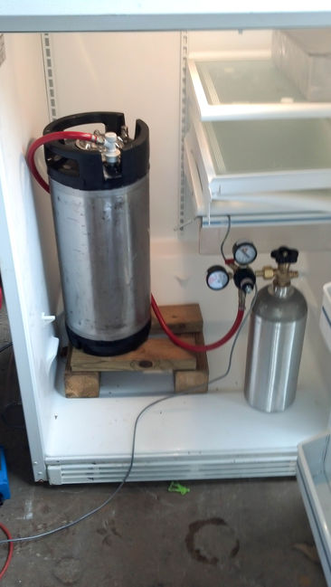 My homebrew kegging setup
Full of new lager
Keywords: homebrew keg