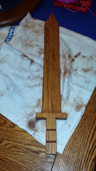 Wood play sword
