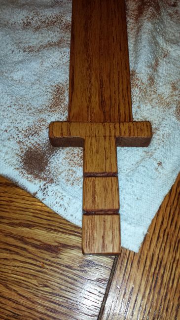 Wooden play sword
