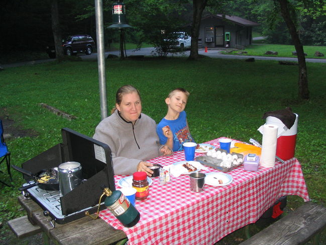Julie and James at camp
Smokey Mountains, May 2006
