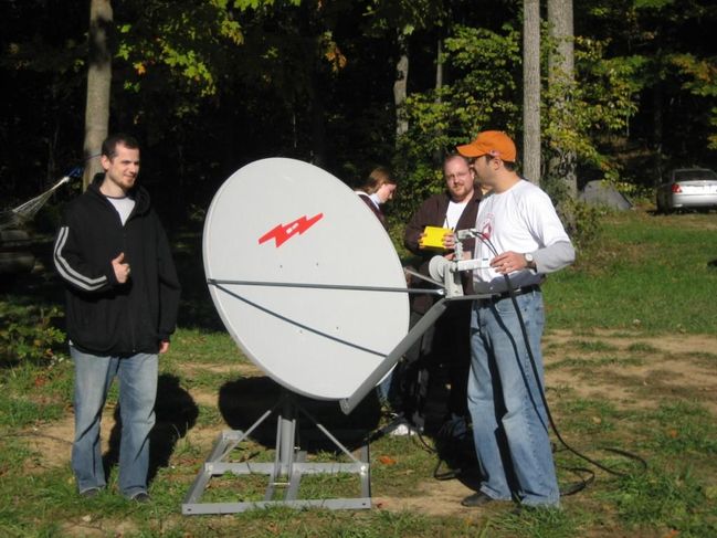 Trying to set up the satellite dish
Ubiquitopia 2006
Gore, VA, October 2006
