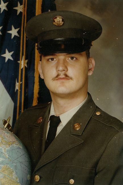 Dad's official Army photo
around 1972
Keywords: Dad army