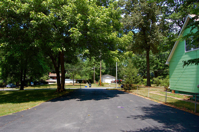 A view down the driveway towards the street
Views of the new house
Keywords: house