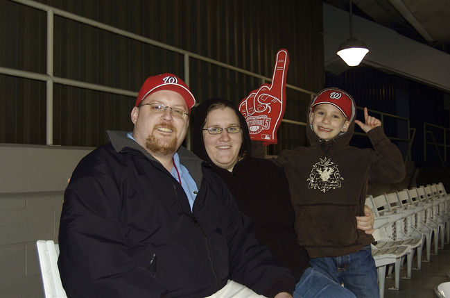 Mike Julie and James
at the Washington Nationals game
April 4, 2007
