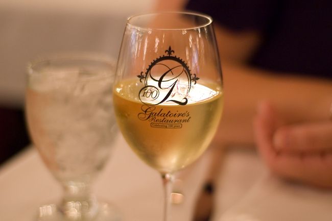 Galatoire's Wine Glass
Julie and I have been waiting seven years to go back to Galatoire's
