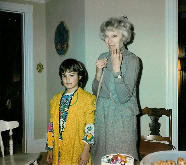 Emily and Granny
Christmas 1987
Keywords: 1987
