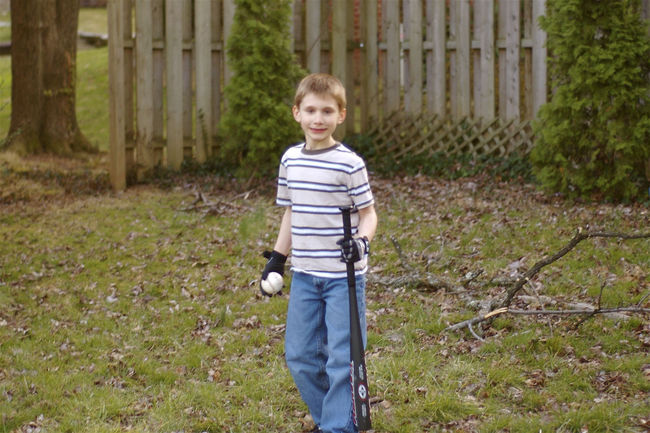 James in the backyard
Keywords: James