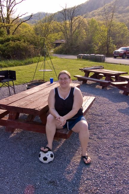 Julie at Camp
Seneca Shadows Campground, Seneca Rocks, WV
Keywords: seneca-rocks-2008