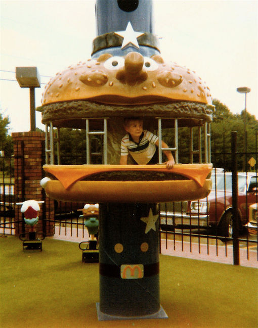 Mike and McDonalds playground
on the way to Georgia 
June 1980
Keywords: Mike 1980