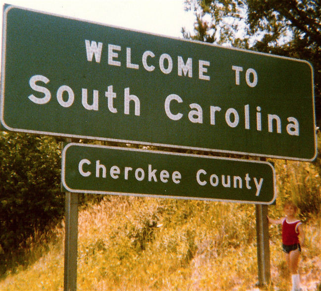 Mike in South Carolina
First time leaving the state of Virginia. 
June 1980
Keywords: Mike 1980