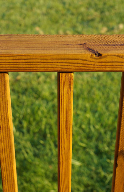 railing with weather sealant
The color came out looking nice
Keywords: railing
